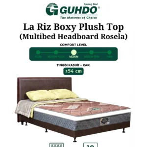 Multibed La Riz Boxy Plush Top Headboard Rosela