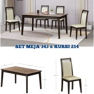Set Meja 343 & Kursi 214