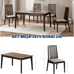 Set Meja 343 & Kursi 256