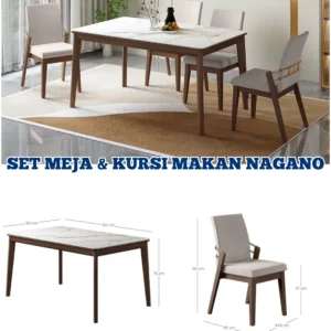 Set Meja & Kursi Makan Nagano