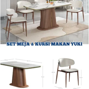Set Meja & Kursi Makan Yuki