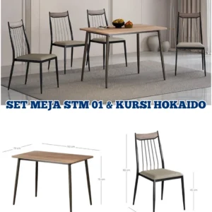 Set Meja STM 01 & Kursi Hokaido