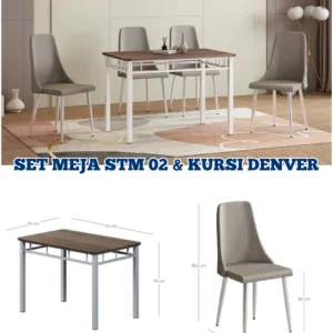 Set Meja STM 02 & Kursi Denver