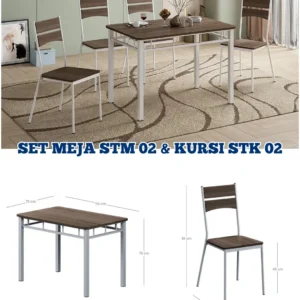 Set Meja STM 02 & Kursi STK 02